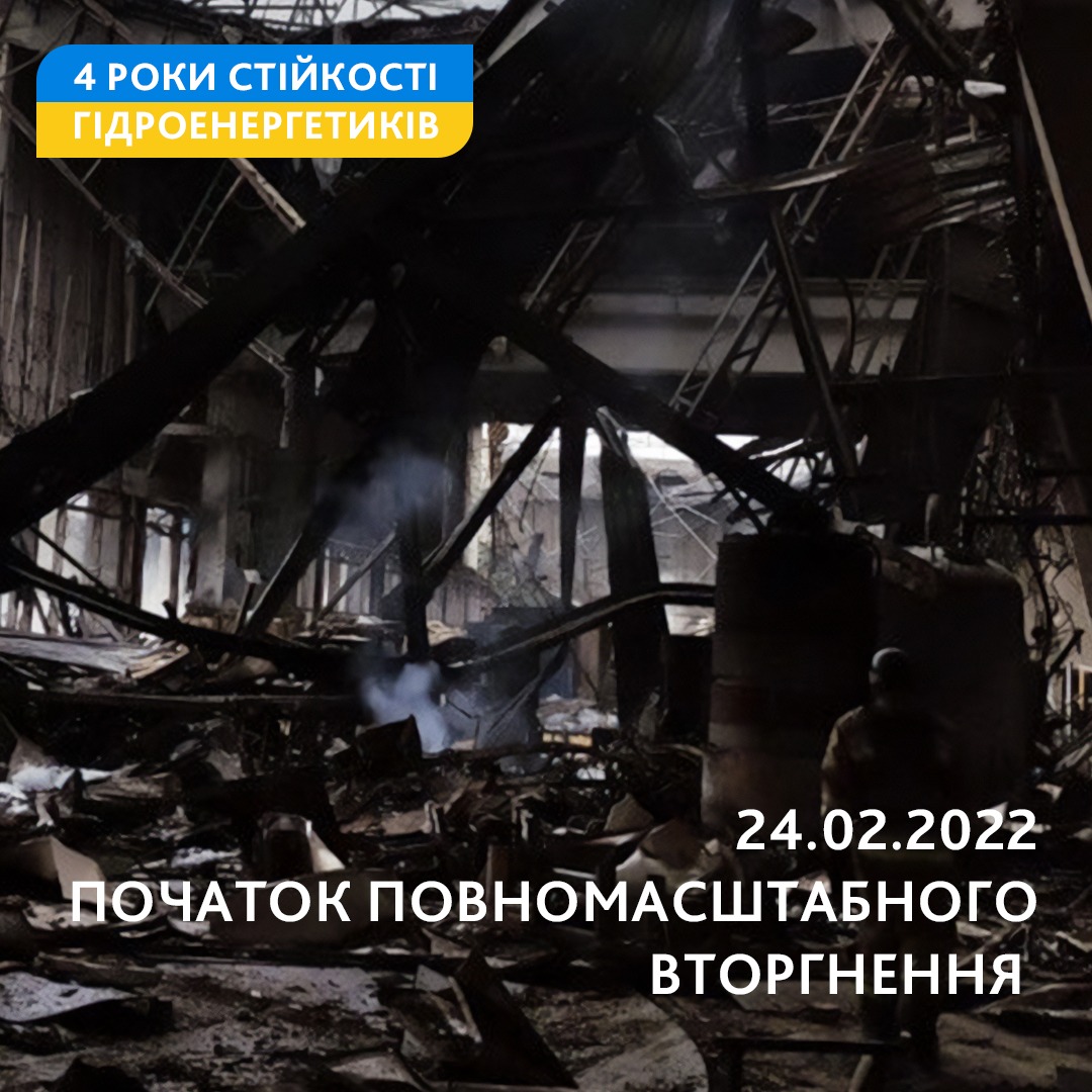 4 роки стійкості гідроенергетиків
