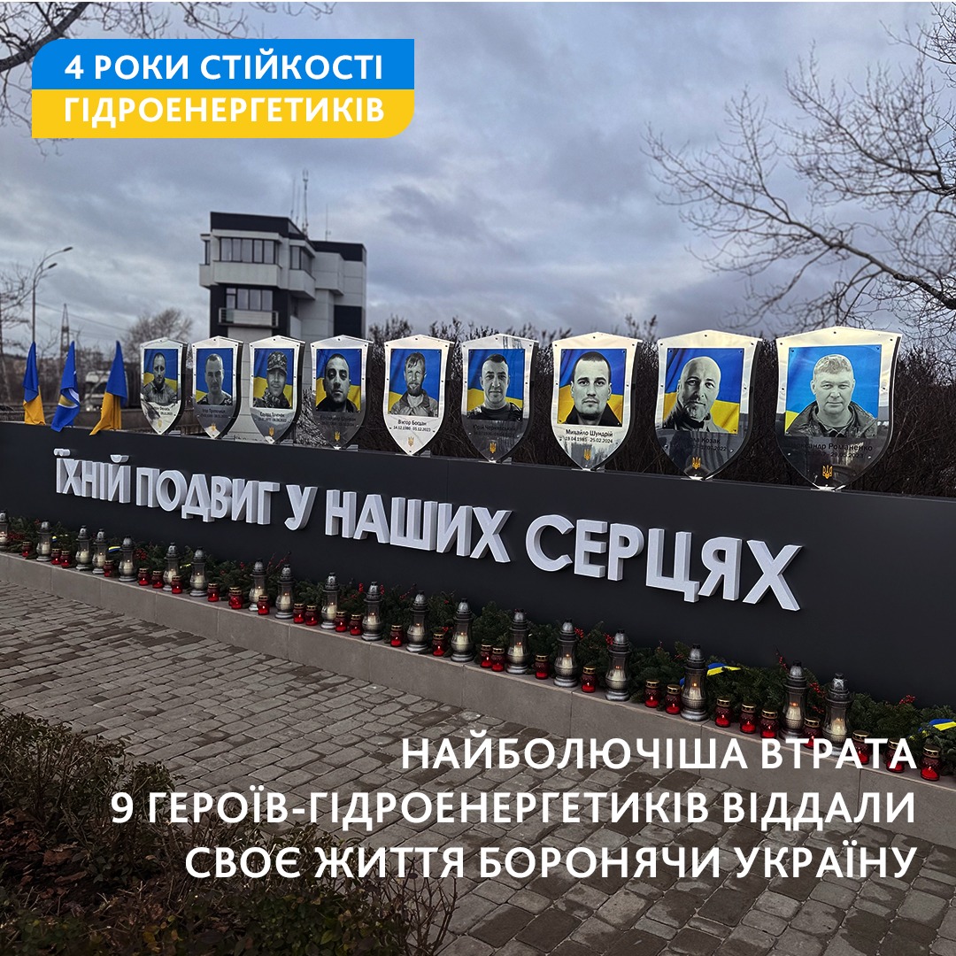 4 роки стійкості гідроенергетиків
