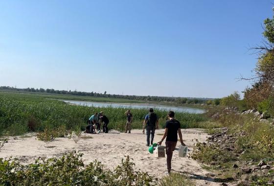 Польові дослідження Каховського водосховища