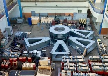 Gorod.dp.ua: На Середньодніпровській ГЕС в Кам'янському зберуть ротор генератора вагою майже 390 тонн